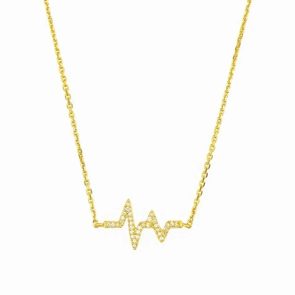 Sara Blaine/eSBe Gold Heartbeat Necklace
